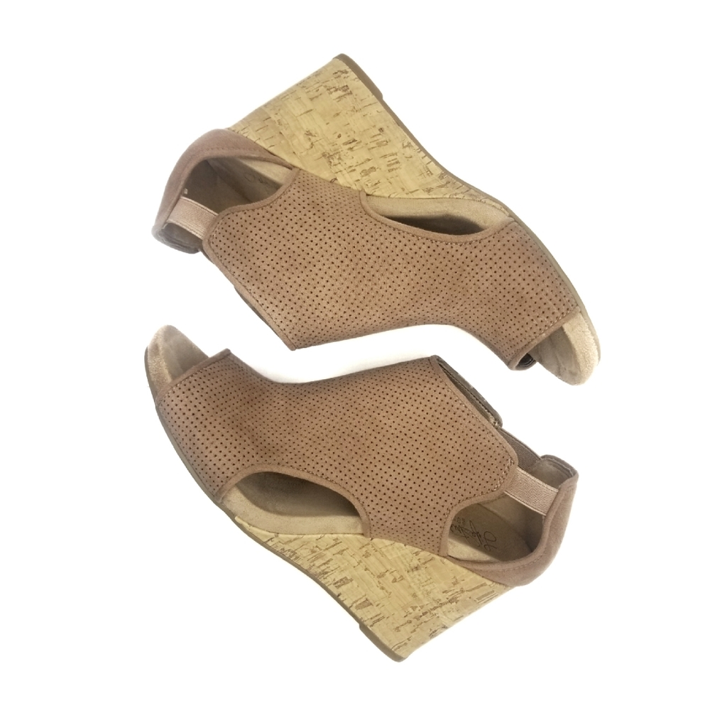 Life Stride Soft System Peep Toe Wedges -8.5M